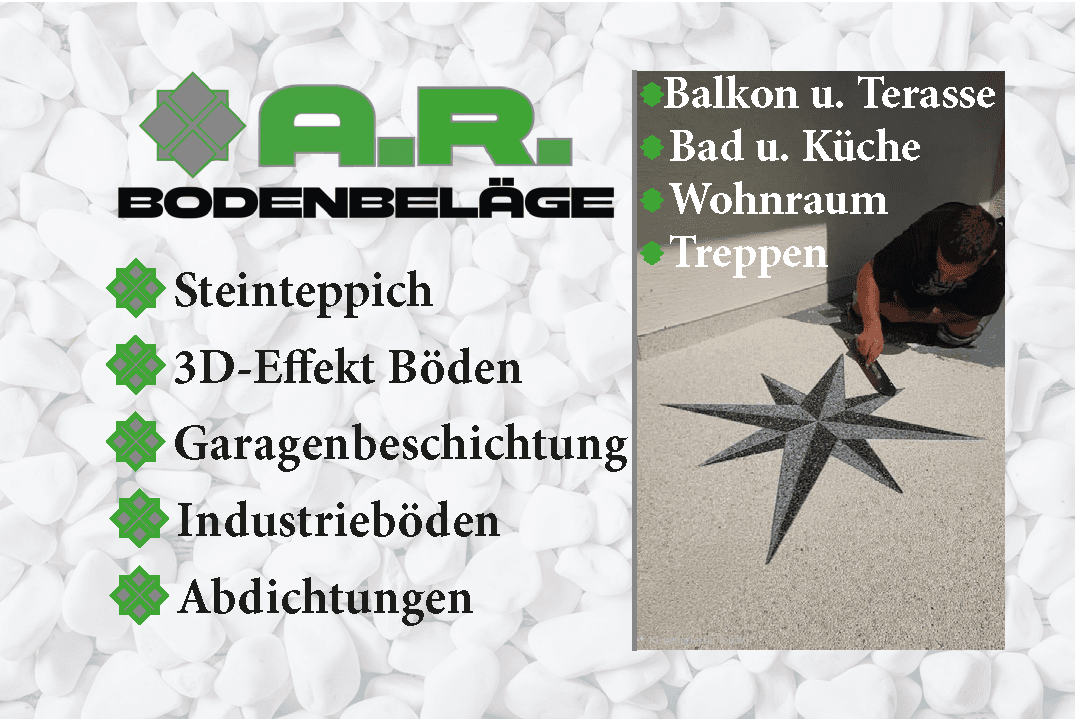 AR Steinteppiche Visitenkarte Rückseite