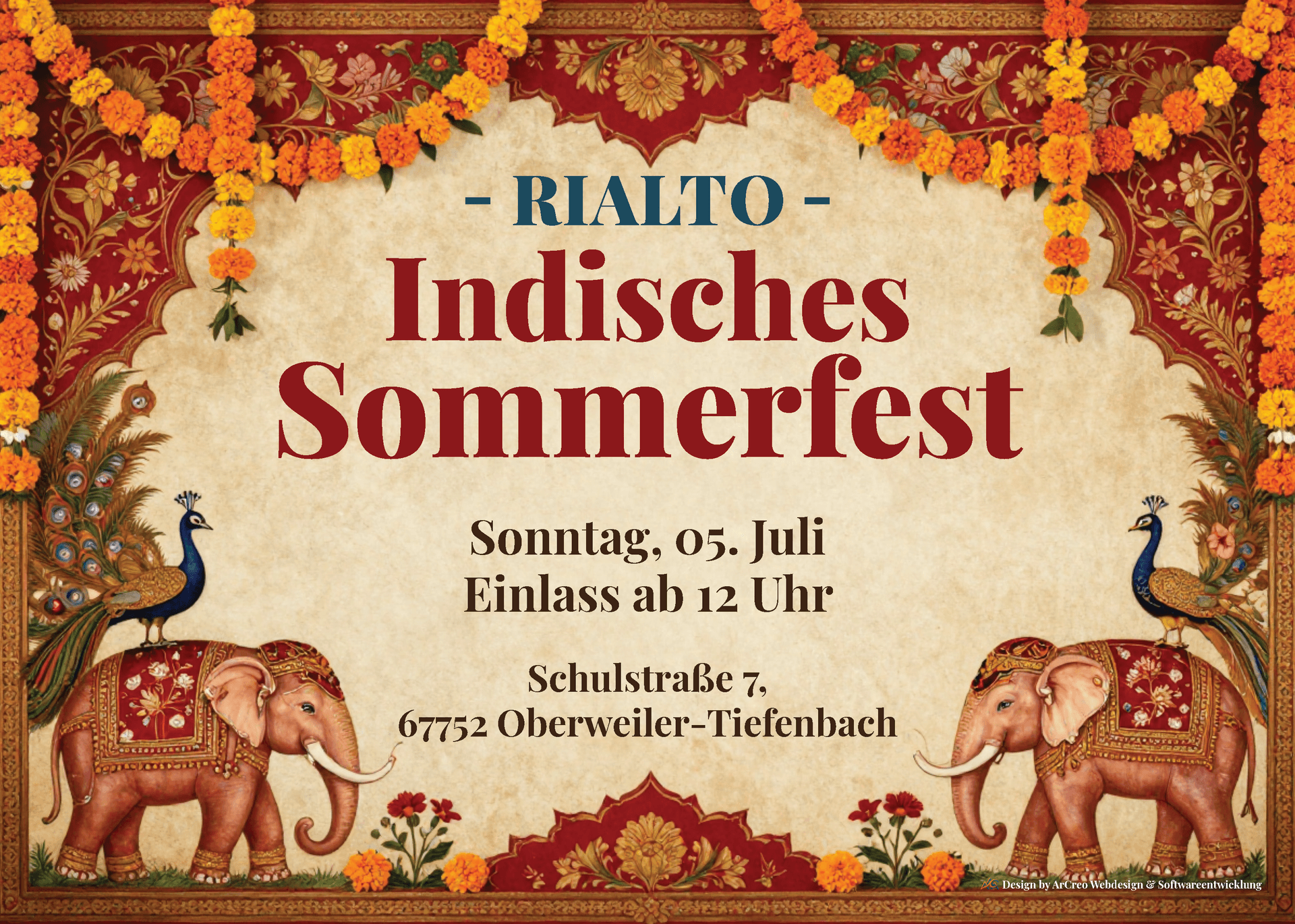 Rialto großformatige PVC-Plane als Außenwerbung